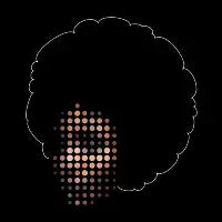 100dots Woman Face T-Shirt - design