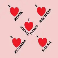 Pink I Love Dancing Social Dance Salsa Bachata Kizomba Zouk - design