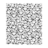 Panda Face Collage Wall Stack - design