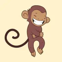Laughing monkey - design