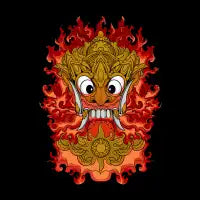 RANGDA ON FIRE - design