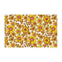 Yellow Retro Daisy Print - design