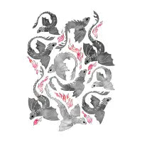 Dragon fire dark grey - design