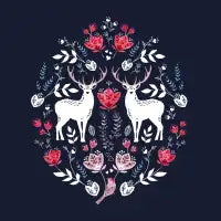 Scandinavian Deer - design