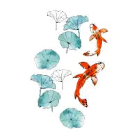 Waterlily koi T-Shirt - design