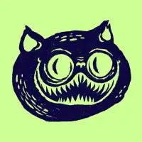 Black Cat Sharp Teeth - Dark - design