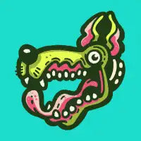 Green Great Dane - design