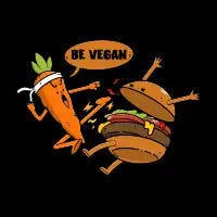 BE VEGAN ( colored version ) - design