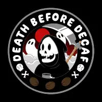 Death Before Decaf - design