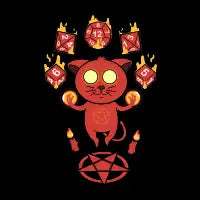Dungeon Meowster T-Shirt - design