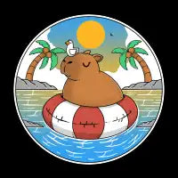 Exploring Together: Capybara's Summer Vacation - design
