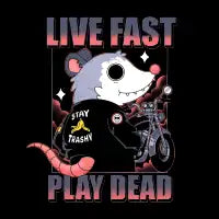 Live Fast, Play Dead - design