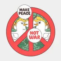 Make peace not war - design