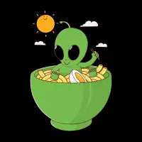 Ramen And Alien - design
