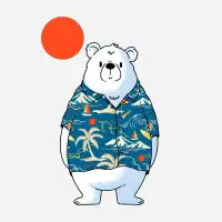 Summer Polar Bear - design