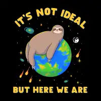 Not Ideal, But Here We Are - design