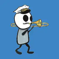 Bonehead Trombone Player - design