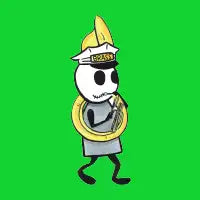 Bonehead Tuba Player - design