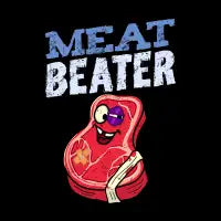 Funny Meat Beater Cartoon Steak Meme - design