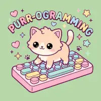 Purr-ogramming Cat Programmer Cute Kitten - design