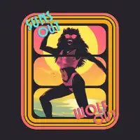 Suns out? Wolf out! - design