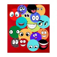 Funny faces - design