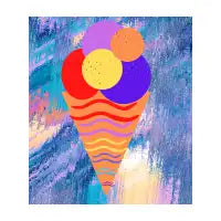 Ice cream abstract - design