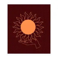 Sun in my hand - design