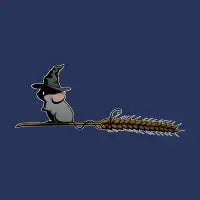 Witch mouse - gray - design