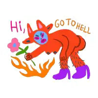 Hi, Go to hell - design