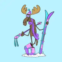Ski Bunny (moose) - design