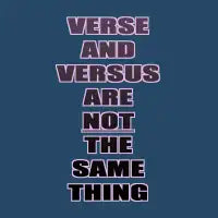 Verse vs. Versus - design