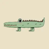 Cute Crocodile - design