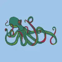 Green Octopus - design