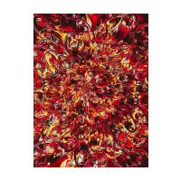 Retro Fire Ribbon Flower - design