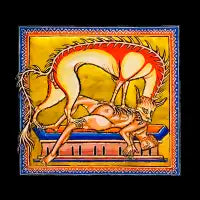 Medieval Wolf Devours a Man - design