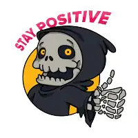 stay positive - design