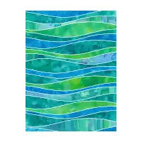 Blue & Green Waves - design