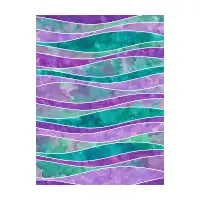 Purple & Teal Waves - design