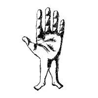 Handman (Black Outlines) - design