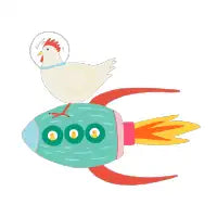 Rocketship Chicken - design
