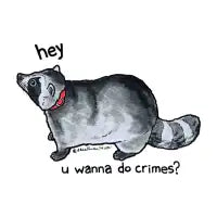 Crime Racoon - design