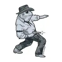 Frog cowboy 1 - design
