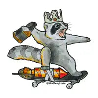 King Jack (firework skateboard) - design