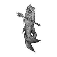 Raccoon mermaid T-Shirt - design