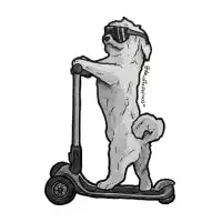Scooter dog T-Shirt - design