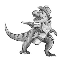 Cowboy dinosaur (T-Rex) - design