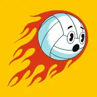 Smokin’ hot volleyball - design