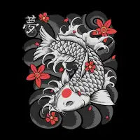 Stylized Koi Fish Art - design