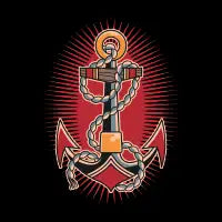 Vintage Anchor Tattoo Art - design